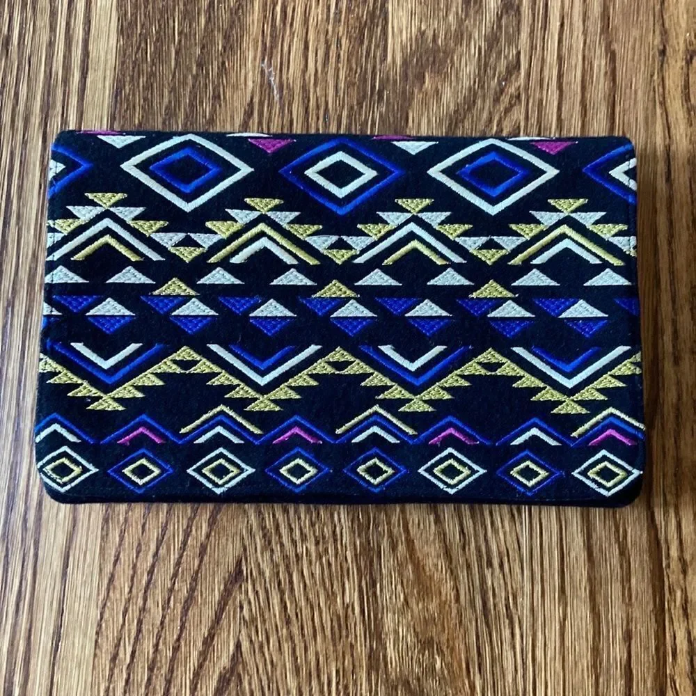 𝅺shiraleah Embroidered‎ Tribal Clutch, Bold, Colorful, Night Out, Date Night